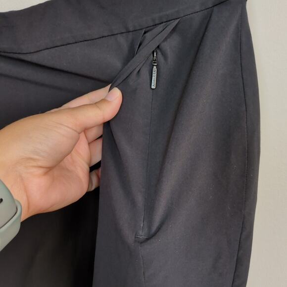 ATHLETA Black Planner Skort Golf Tennis Athleisure Side Zip Women's 10 Tall - Picture 5 of 8